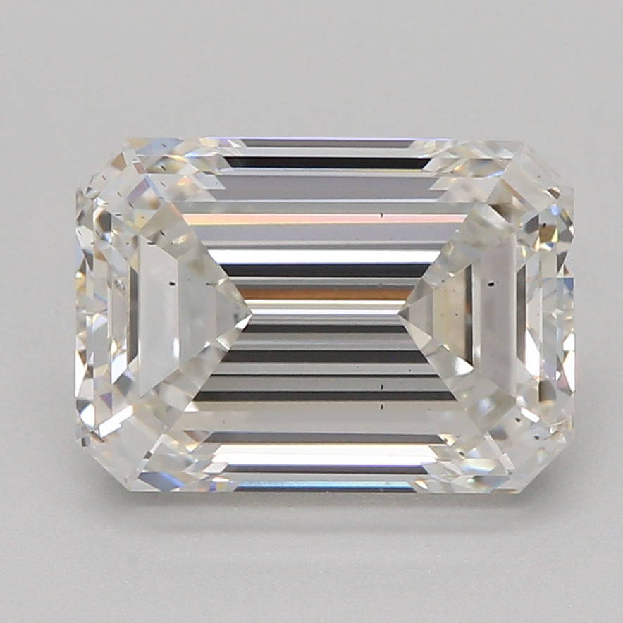 Laboratorijoje užaugintas deimantas 1,78 ct, smaragdo briaunos, G, SI1