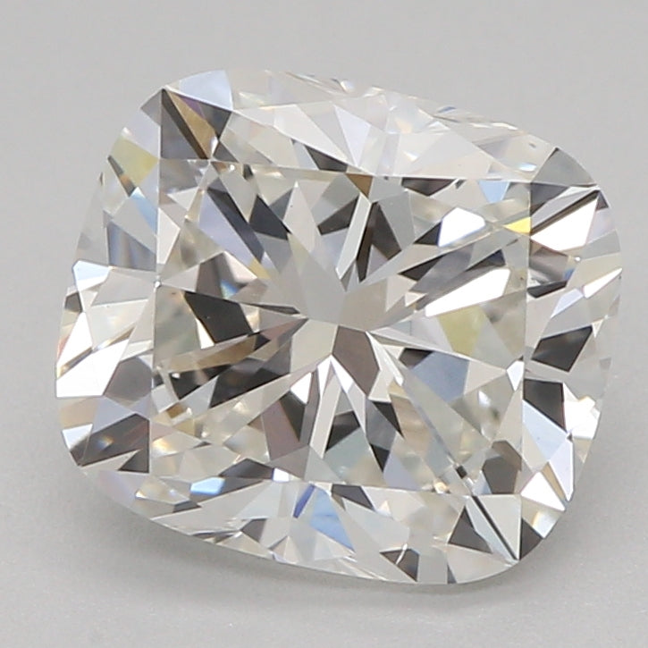 Laboratorijoje užaugintas deimantas 1,28 ct, pagalvėlės formos, G, VS2