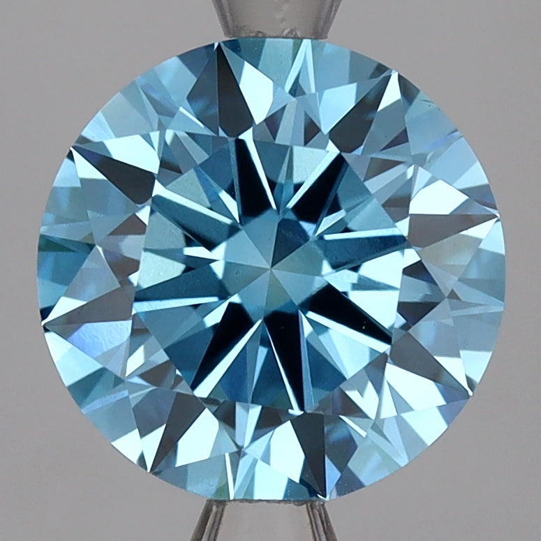 Lab-Grown Diamond 2.50ct, Round, Blue, VS1