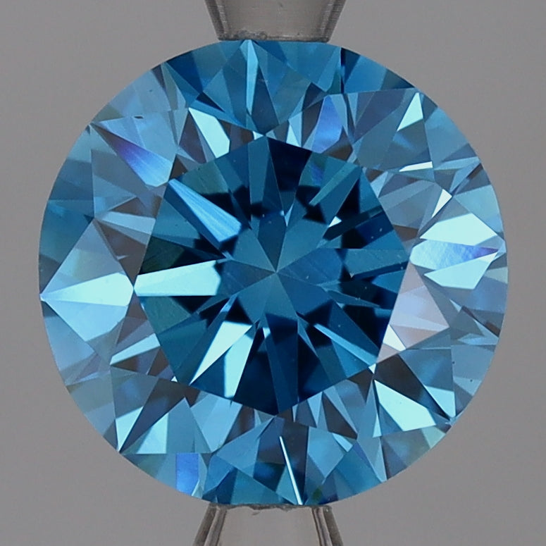 Lab-Grown Diamond 2.50ct, Round, Blue, VS1