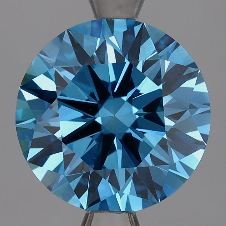 Lab-Grown Diamond 2.50ct, Round, Blue, VS1