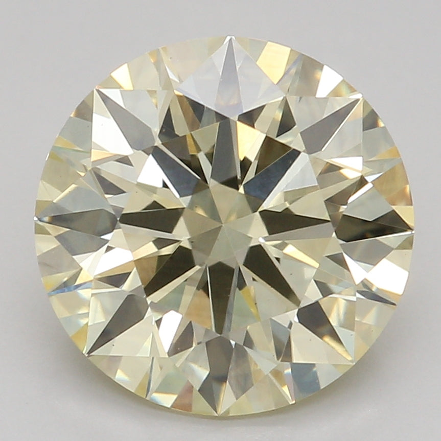 Lab-Grown Diamond 2.08ct, Round, Yellow, VS1