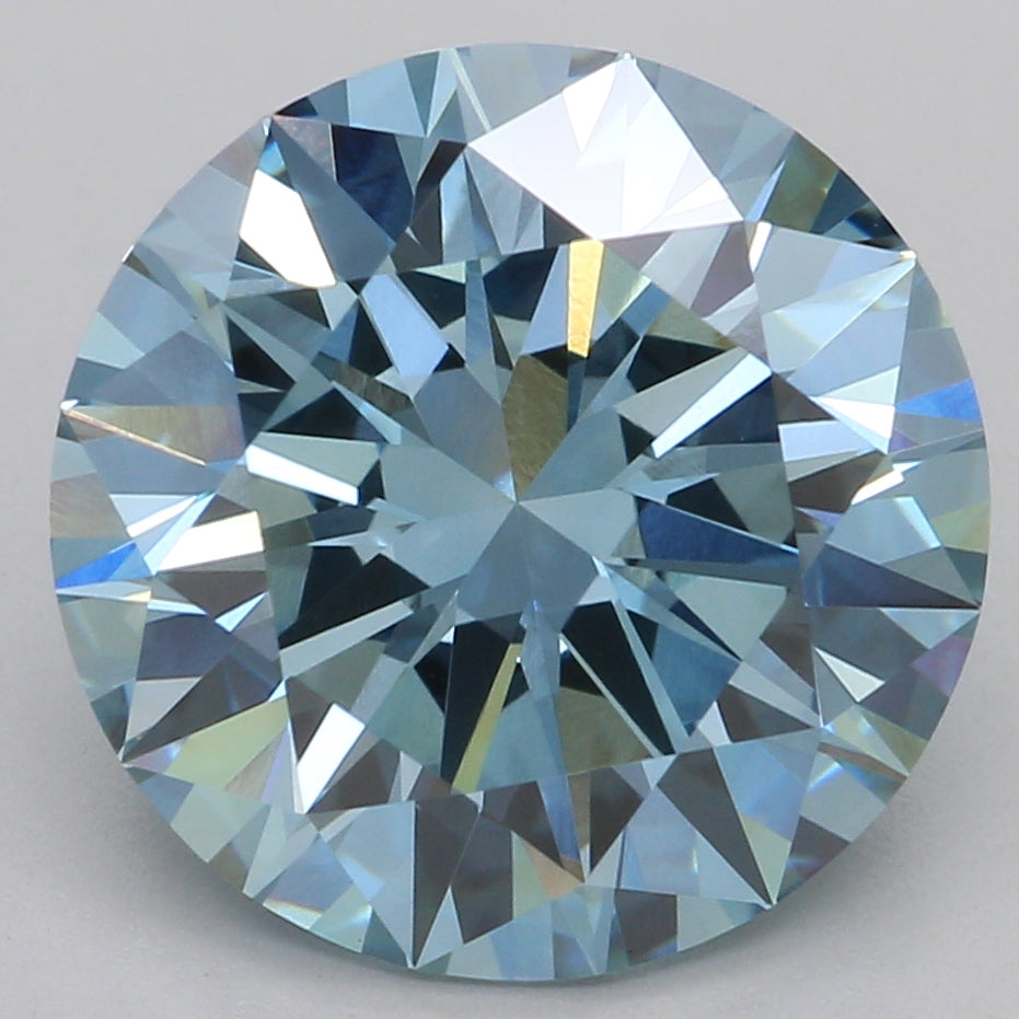 Lab-Grown Diamond 3.56ct, Round, Blue, VVS1