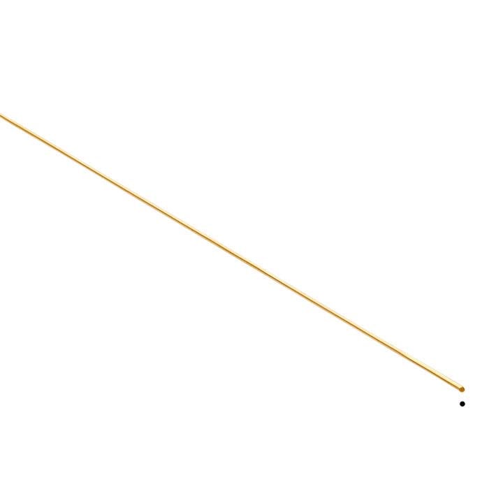 14K Yellow Gold Heat-Treatable Round Wire, Soft