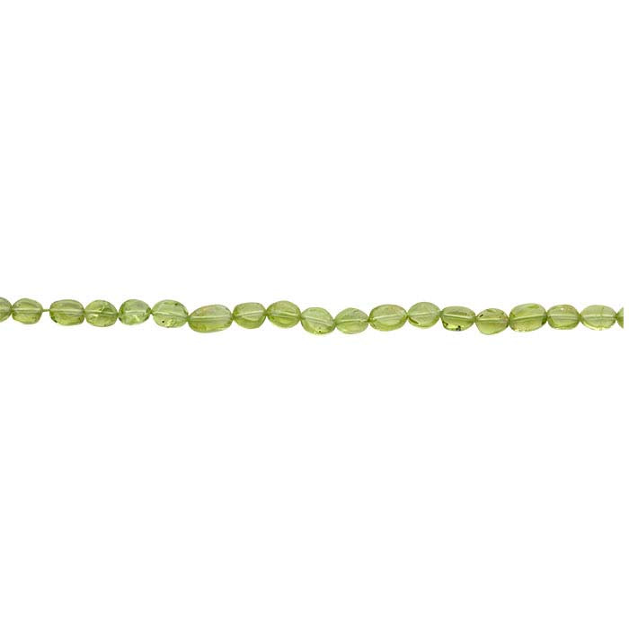 Peridot 6 x Oval Bead Strand