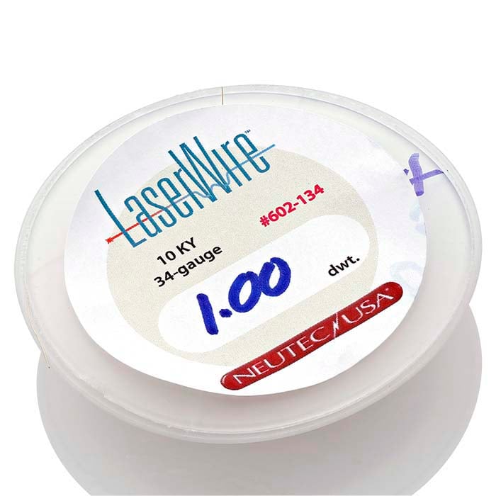 10K Yellow Gold Laser-Weight Round Wire, 0.16mm, Dead-Soft