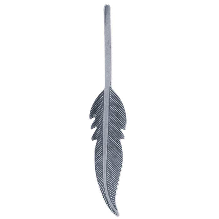 Sterling Silver Feather Component