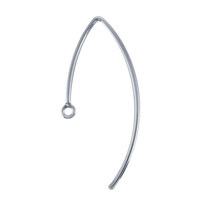 Marquise Ear Wires with Closed Ring