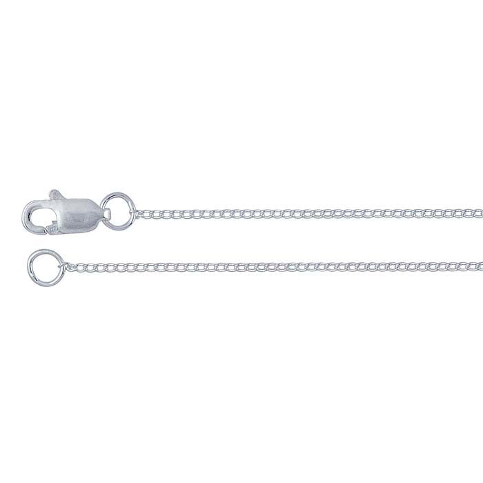Sterling Silver Extra-Fine Curb Chain