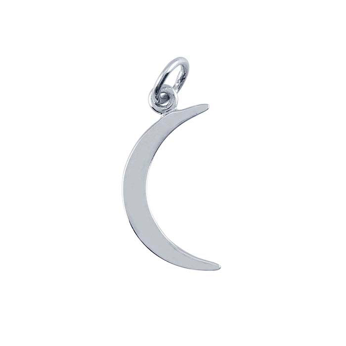Sterling Silver Crescent Moon Pendant