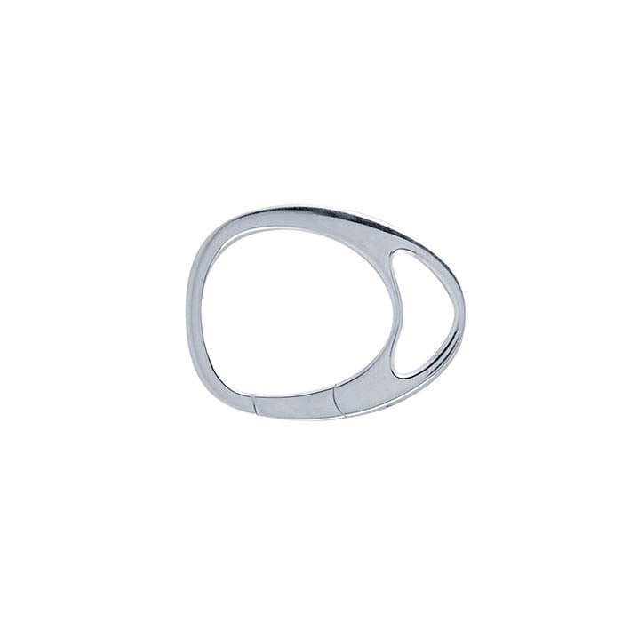 Sterlingsilber großer Tropfen-Druckverschluss