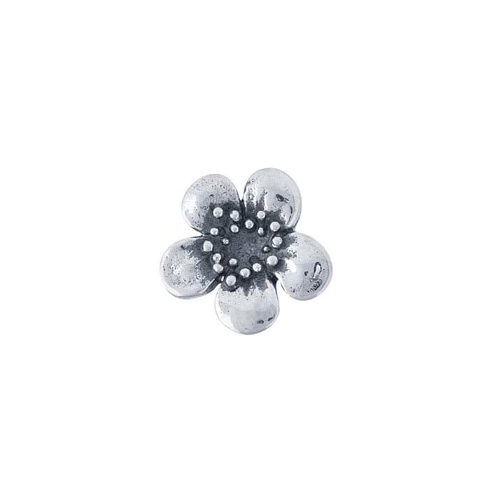Sterling Silver Plum Blossom Component for Floating Glass Lockets