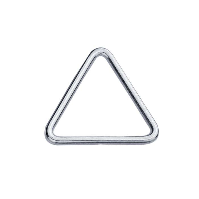 Sterling Silver Triangle Closed Ring