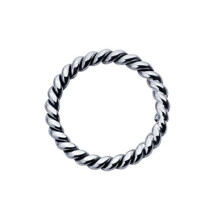 Sterling Silver Twist-Wire Circle Component
