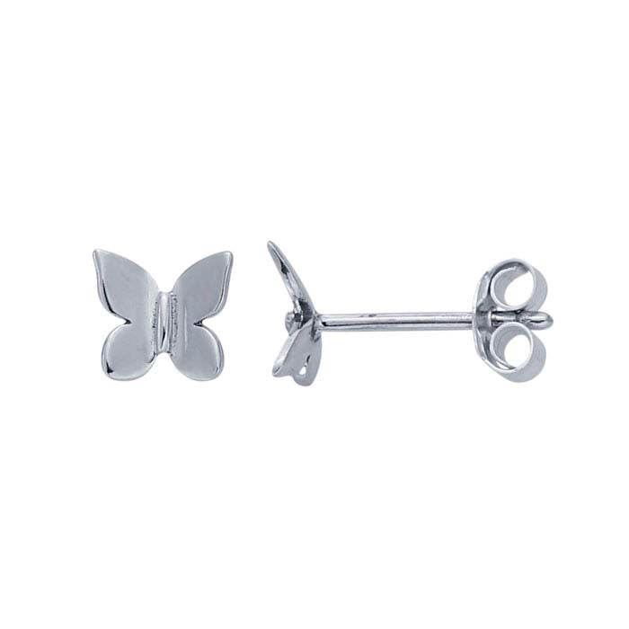 Sterling Silver Butterfly Post Earrings