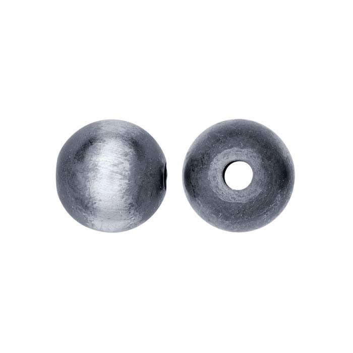 스털링 실버 산화 새틴 마감 10mm 원형 비즈