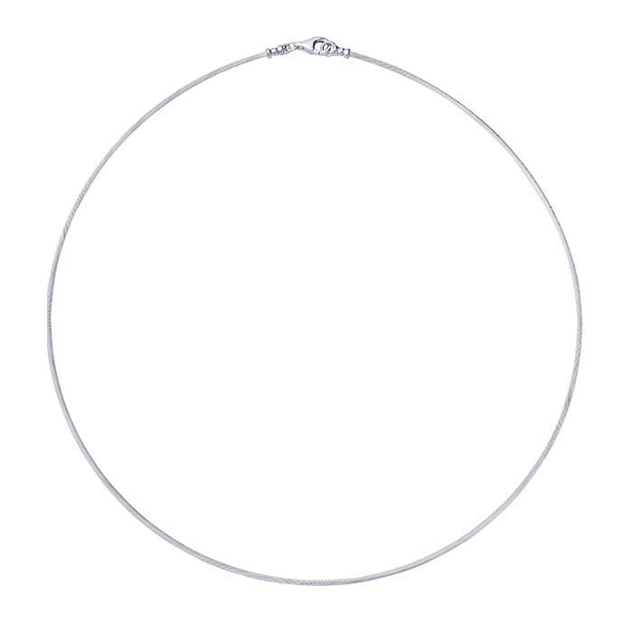 Sterling Silver Cable Neck Wire