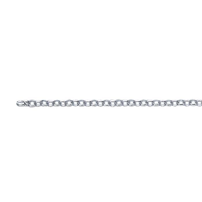 Sterling Silver Oval Rolo Chain
