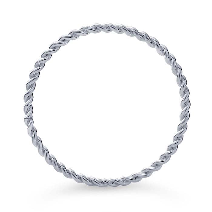 Sterling Silver Twist-Wire Stackable Ring