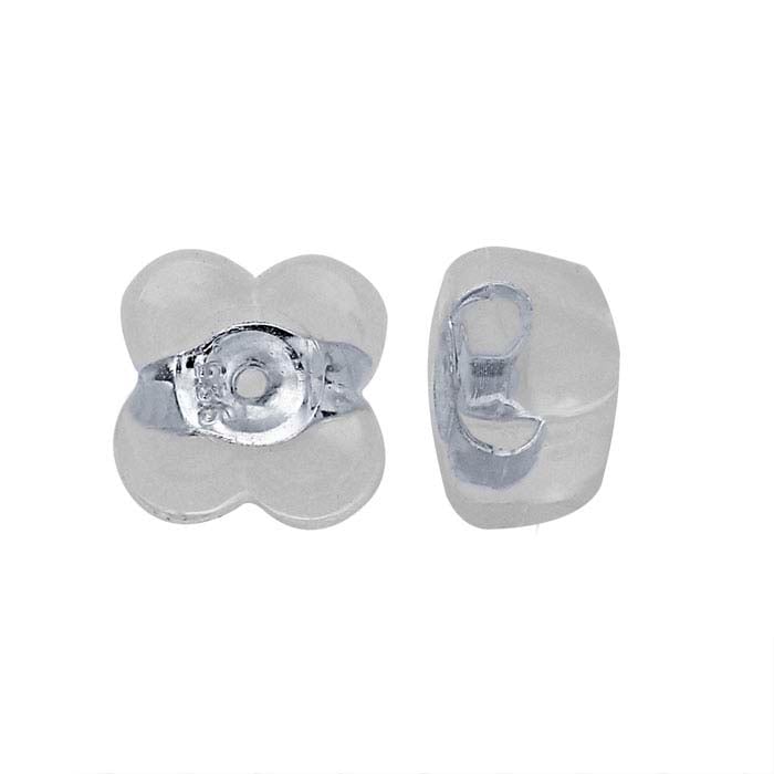 Silicone-Covered Four-Leaf Clover Friction Ear Nut