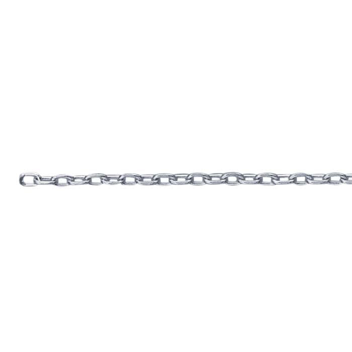 Sterling Silver . Diamond-Cut Oval Cable Chain