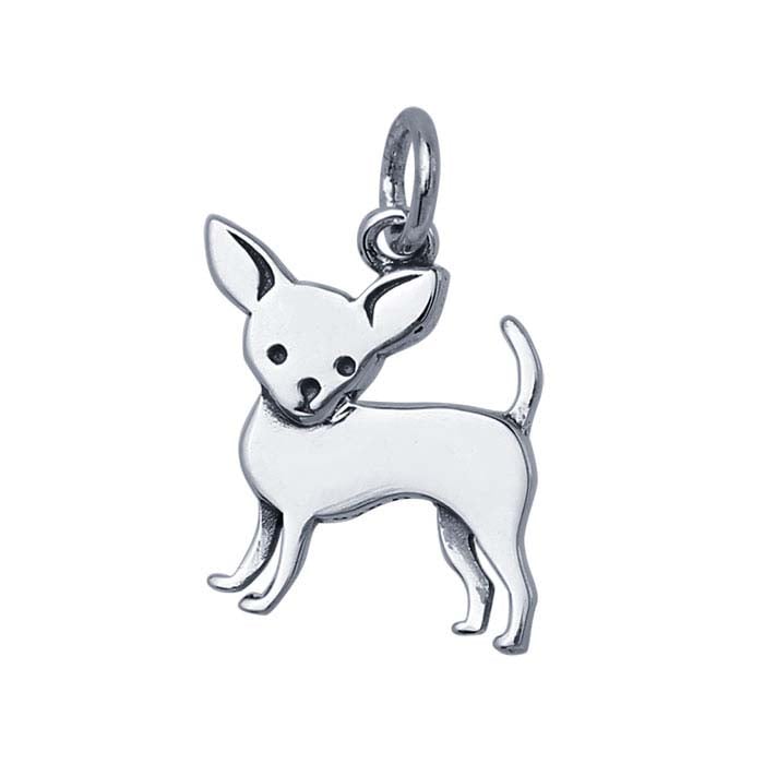 Sterling Silver Chihuahua Charm