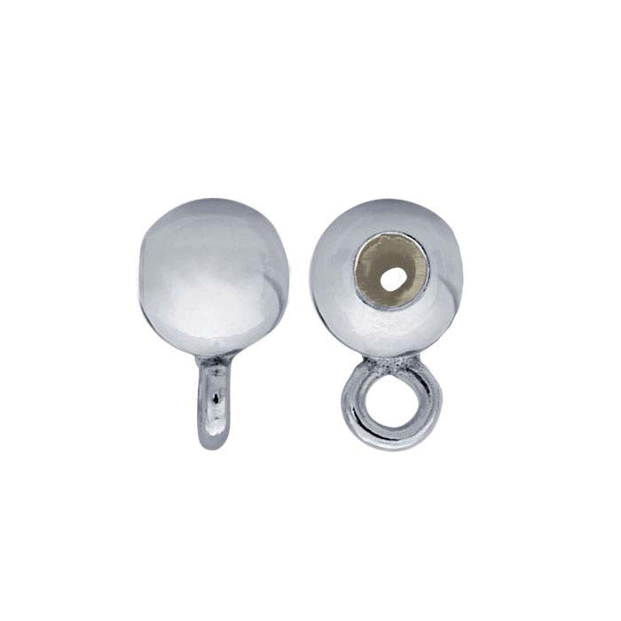 실버 3mm 라운드 "스마트" 비드 실리콘 인서트 및 링 포함