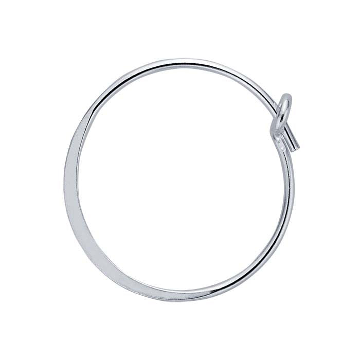 Flattened Hoop Earring