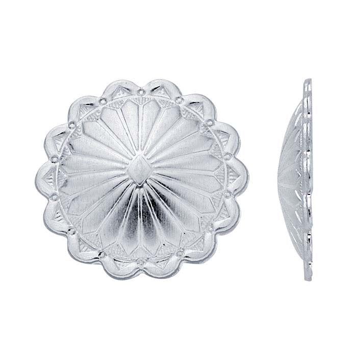 Sterling Silver Round Concho