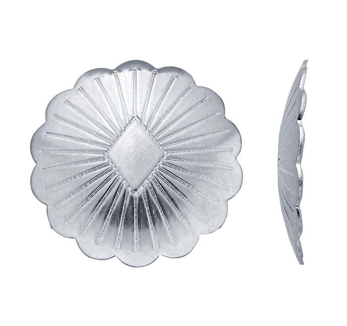 Sterling Zilveren Ronde Concho