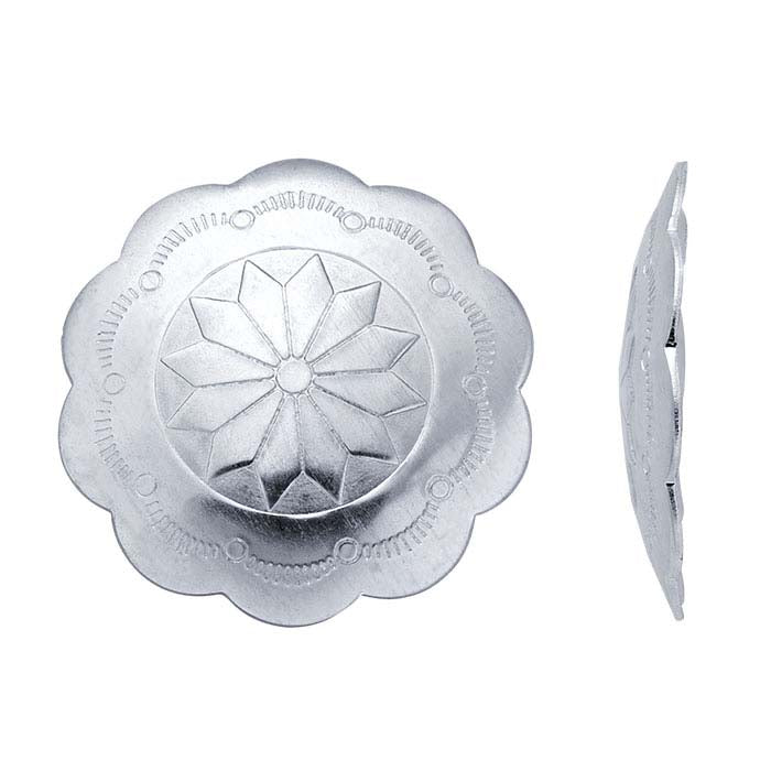 Sterling Silver Round Concho