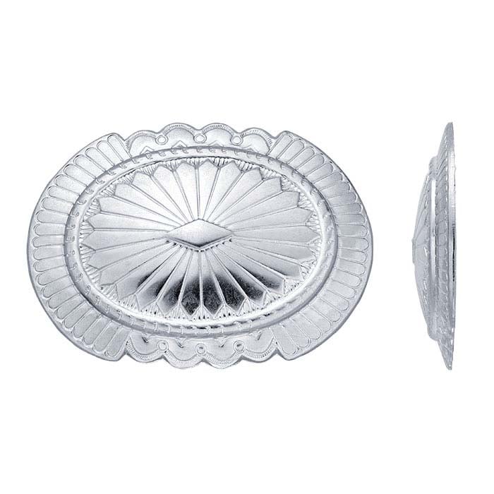 Sterling Silver 64.3 x Oval Concho