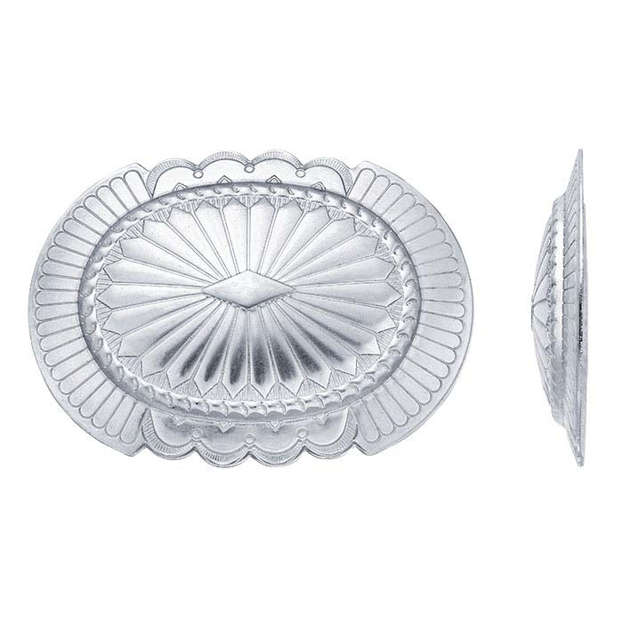 Sterling Silver 76.6 x Oval Concho