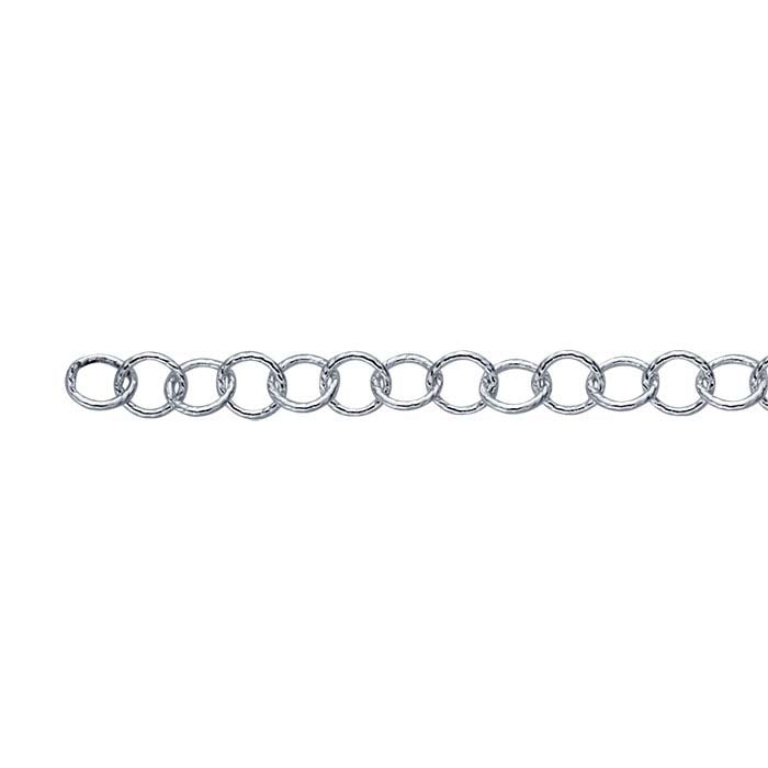 Sterling Silver Pattern Oval Cable Chain