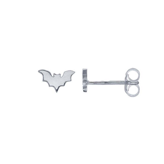 Sterling Silver Bat Post Earrings