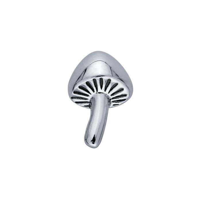 Sterling Silver Mushroom Component