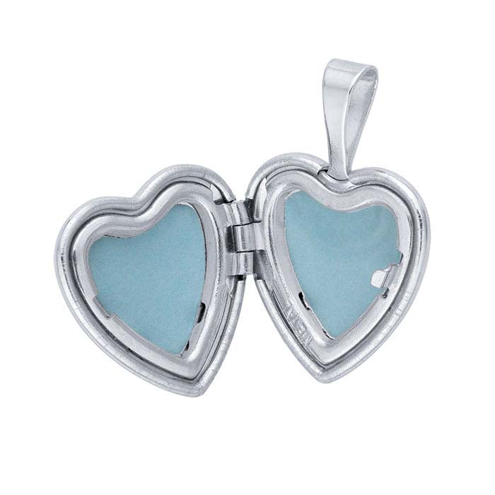 Sterling Silver Heart Locket Pendant