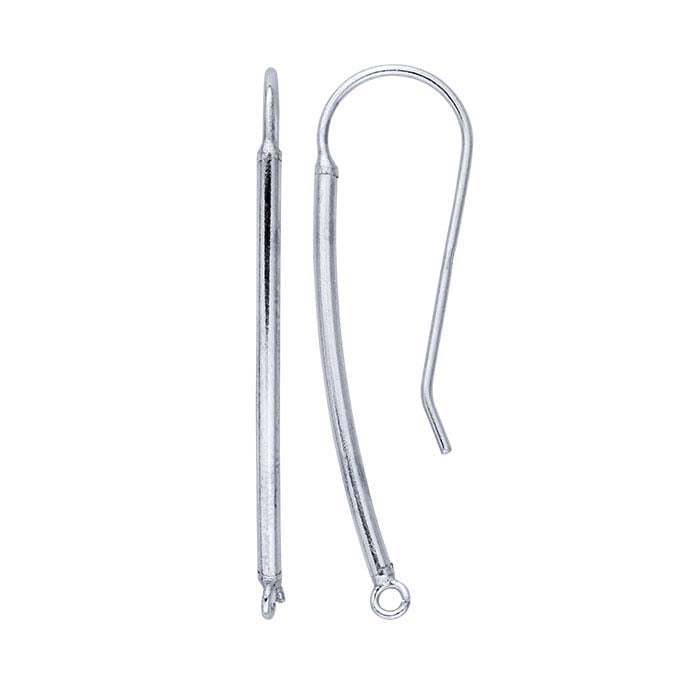 Sterling Silver Ear Wire with Closed Ring