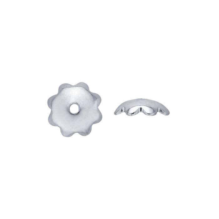 Sterling Silver Flower Bead Cap