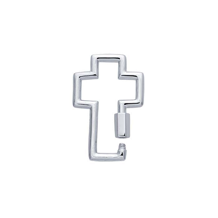 Sterling sølv kors karabinhage lås