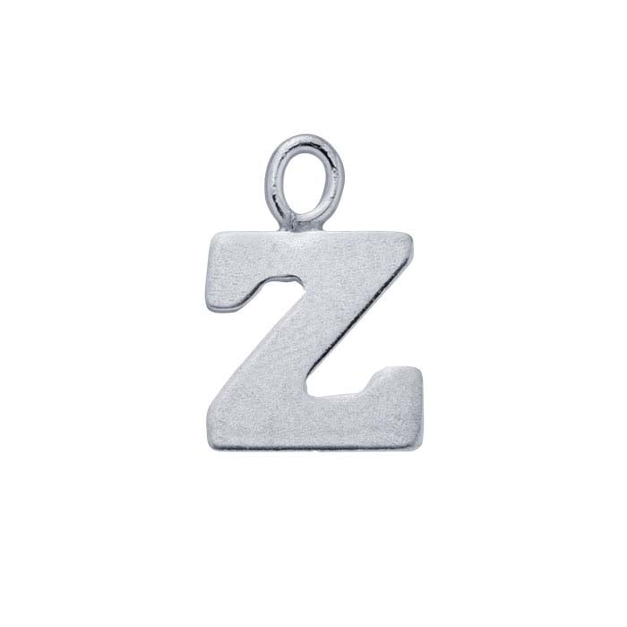 Sterling Silver Block Alphabet Charm