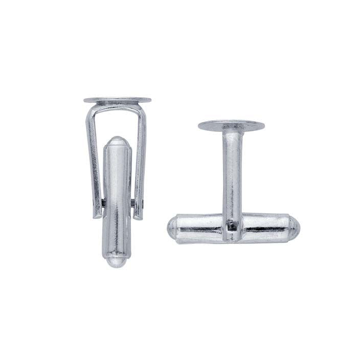 Sterling Silver Hinged One-Piece Cuff Link