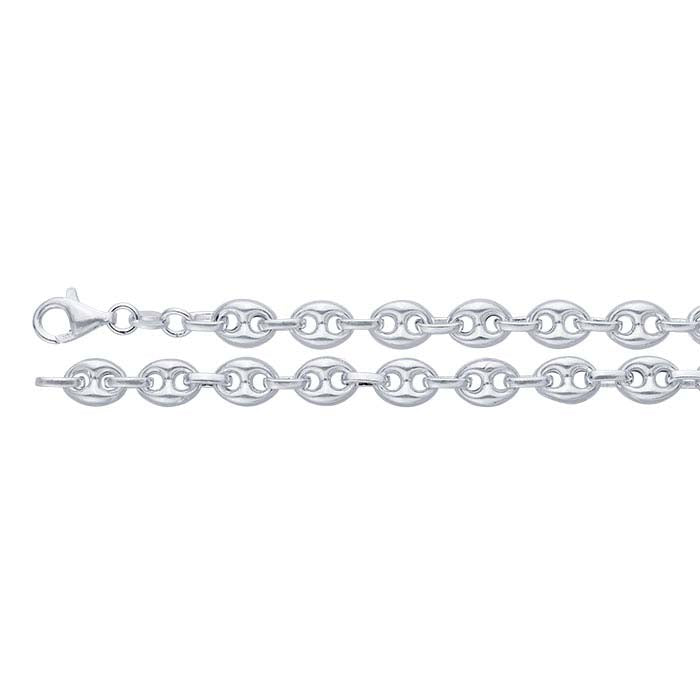 Sterling Silver 6.5mm Puffed Anchor Chain