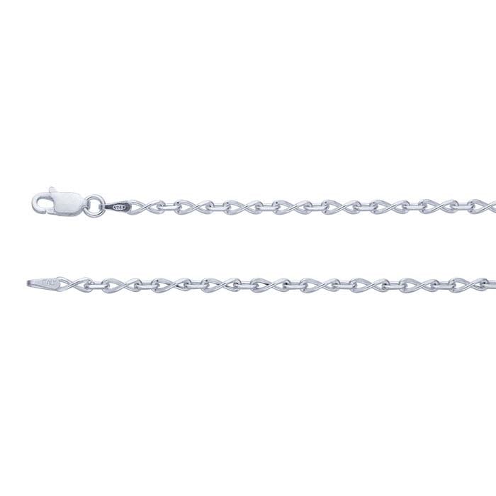 Sterling Silver Infinity Link Chain
