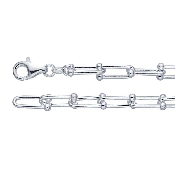 Sterling Silver 5.25mm Jax Link Chain