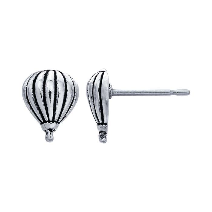 Sterling Silver Hot Air Balloon Post Earring