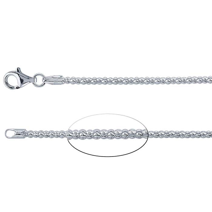 Sterling Silver Popcorn Chain