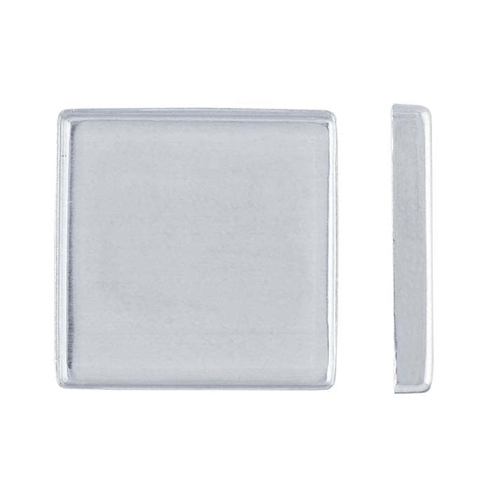 Sterling Zilver 20mm Vierkante Bezel Cup Zetting