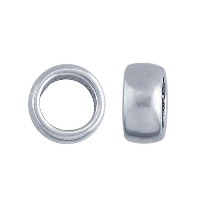 Sterling Silver 8.7 x 4.3mm Spacer Bead