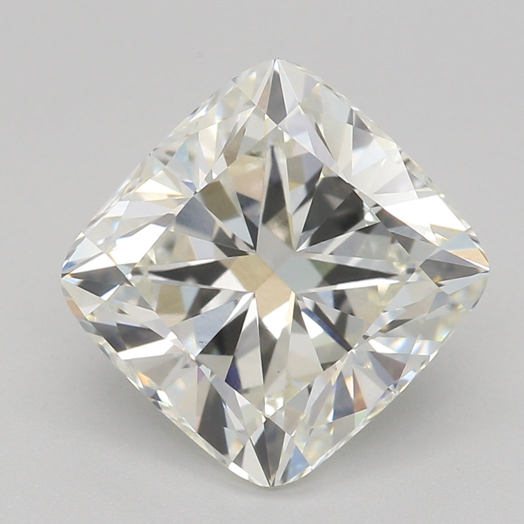 Im Labor gezüchteter Diamant 2,59 ct, Kissenmod, I, VVS2
